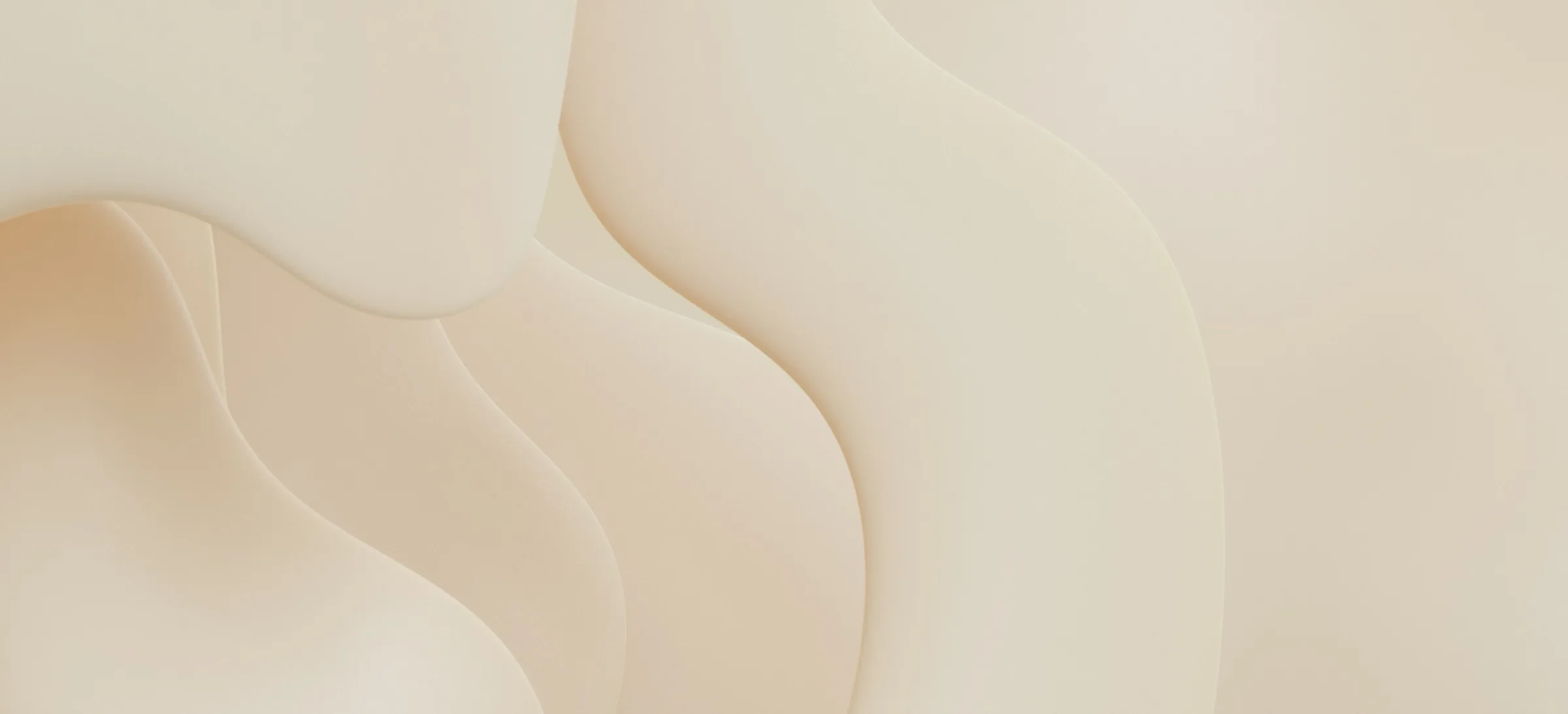 Soft cream-coloured waves