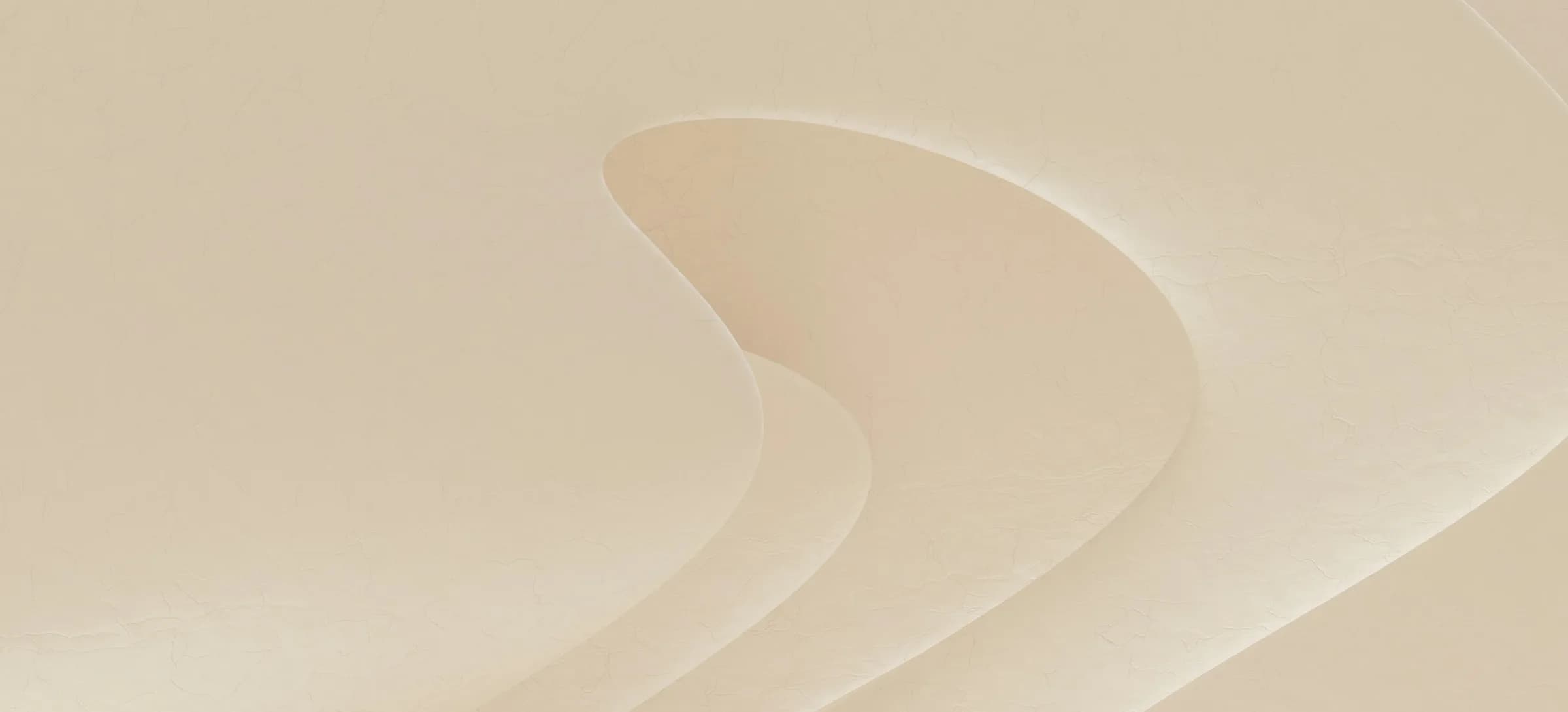 Flowing cream texture